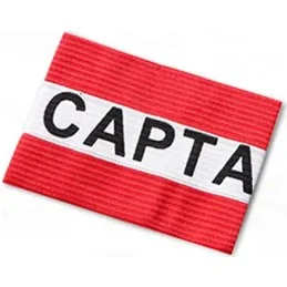 BRASSARD CAPITAINE "CAPTAIN" ROUGE