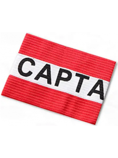 BRASSARD CAPITAINE "CAPTAIN" ROUGE