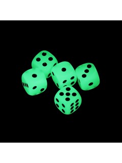 LOT DE 12 DÉS PHOSPHORESCENTS (14mm)