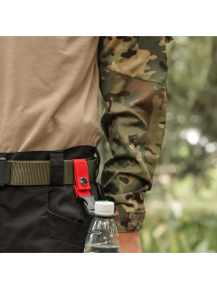 SANGLE À CLIP PORTE-BOUTEILLE D'EAU (SYSTÈME MOLLE) NOIR