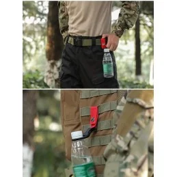 SANGLE À CLIP PORTE-BOUTEILLE D'EAU (SYSTÈME MOLLE) VERT