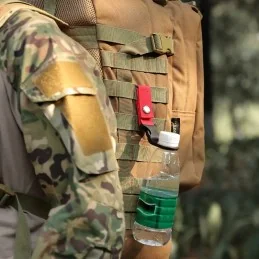 SANGLE À CLIP PORTE-BOUTEILLE D'EAU (SYSTÈME MOLLE) VERT