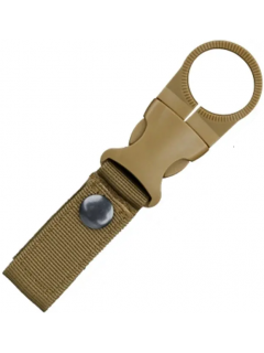 SANGLE À CLIP PORTE-BOUTEILLE D'EAU (SYSTÈME MOLLE) KAKI