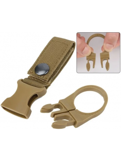 SANGLE À CLIP PORTE-BOUTEILLE D'EAU (SYSTÈME MOLLE) KAKI