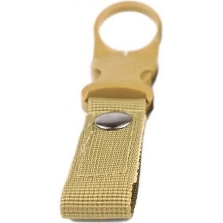 SANGLE À CLIP PORTE-BOUTEILLE D'EAU (SYSTÈME MOLLE) KAKI