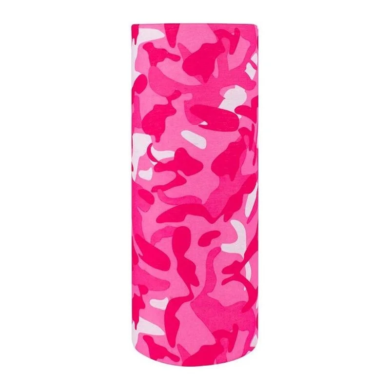 TOUR DE COU MULTIFONCTION CAMOUFLAGE ROSE