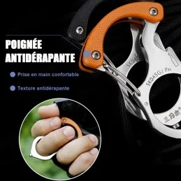 PORTE-CLÉS MULTI-OUTILS OUTDOOR ORANGE