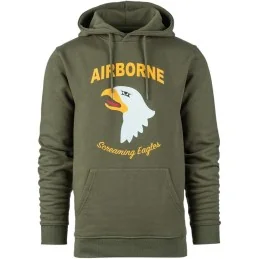 SWEAT À CAPUCHE FOSTEX 101st AIRBORNE DIVISION VERT