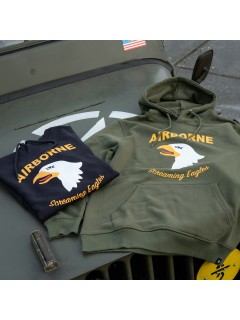 SWEAT À CAPUCHE FOSTEX 101st AIRBORNE DIVISION VERT