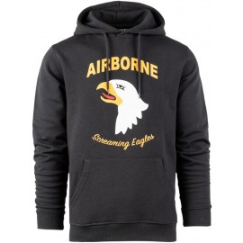 SWEAT À CAPUCHE FOSTEX 101st AIRBORNE DIVISION GRIS FONCÉ