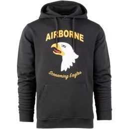 SWEAT À CAPUCHE FOSTEX 101st AIRBORNE DIVISION GRIS FONCÉ