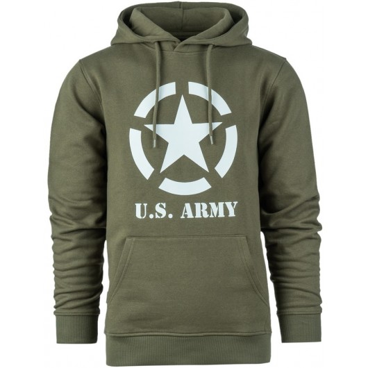 SWEAT À CAPUCHE FOSTEX ALLIED STAR U.S. ARMY VERT