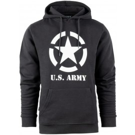 SWEAT À CAPUCHE FOSTEX ALLIED STAR U.S. ARMY GRIS FONCÉ