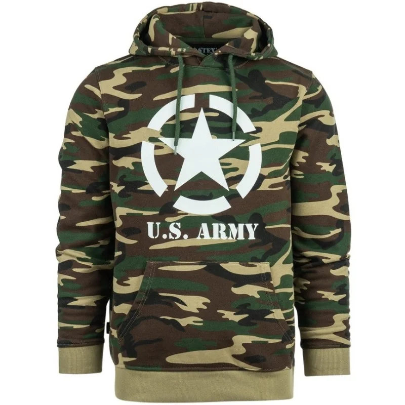 SWEAT À CAPUCHE FOSTEX ALLIED STAR U.S. ARMY CAMO