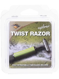 RASOIR RÉTRACTABLE BCB TWIST OLIVE/NOIR (+5 lames)