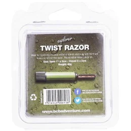 RASOIR RÉTRACTABLE BCB TWIST OLIVE/NOIR (+5 lames)