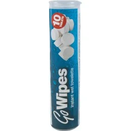 LINGETTES BCB GO WIPES (Tube de 10 tablettes)