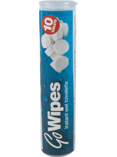 LINGETTES BCB GO WIPES (Tube de 10 tablettes)