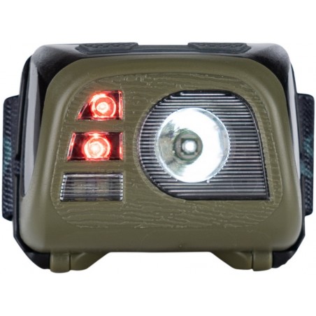 LAMPE FRONTALE TACTIQUE FOSCO MULTI-FAISCEAU VERT