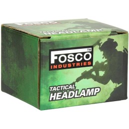 LAMPE FRONTALE TACTIQUE FOSCO MULTI-FAISCEAU VERT