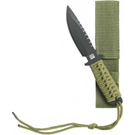 COUTEAU DE COMBAT 101 INC RECON 7" + ÉTUI VERT (A)