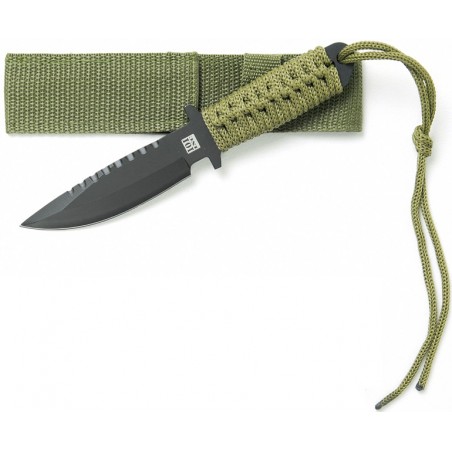 COUTEAU DE COMBAT 101 INC RECON 7" + ÉTUI VERT (A)