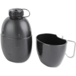 ENSEMBLE GOURDE + MUG OTAN BCB EN PLASTIQUE NOIR