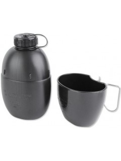 ENSEMBLE GOURDE + MUG OTAN BCB EN PLASTIQUE NOIR