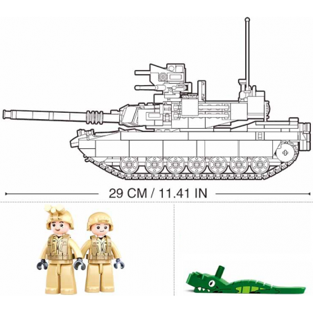 TANK M1A2 SEP V2 ABRAMS SLUBAN ARMY (M38-B0892)