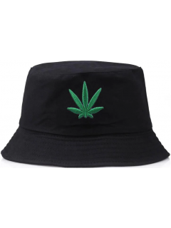 BOB STREETWEAR CANNABIS NOIR (avec feuille verte)