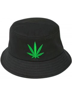 BOB STREETWEAR CANNABIS NOIR (avec feuille verte)