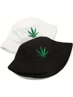 BOB STREETWEAR CANNABIS NOIR (avec feuille verte)