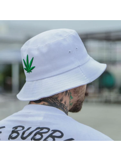 BOB STREETWEAR CANNABIS BLANC (avec feuille verte)