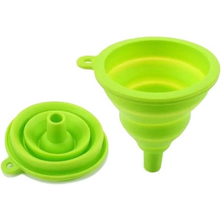 ENTONNOIR PLIABLE EN SILICONE SOUPLE VERT (MEDIUM)