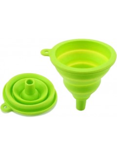 ENTONNOIR PLIABLE EN SILICONE SOUPLE VERT (MEDIUM)