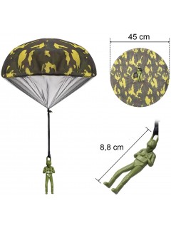 SOLDAT PARACHUTISTE À LANCER CAMOUFLAGE WOODLAND