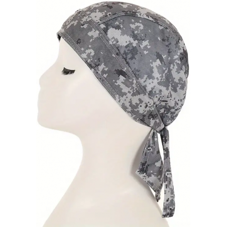 CHAPEAU PIRATE CAMOUFLAGE DIGITAL GRIS