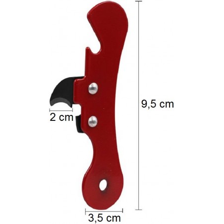 OUVRE-BOÎTE DÉCAPSULEUR PORTABLE ACIER