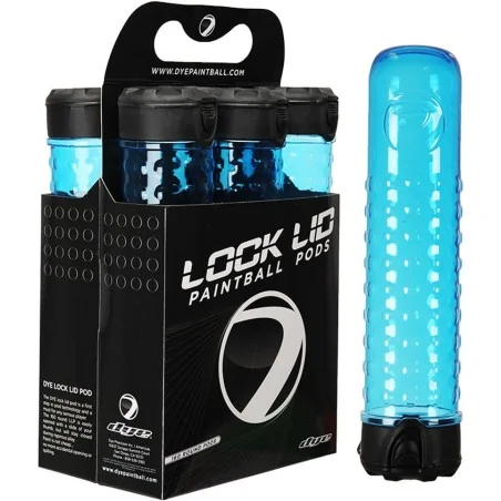 POT DYE LOCK LID 160 CYAN (Pack de 6)