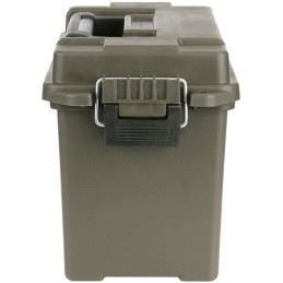 SET DE 2 BOÎTES À MUNITIONS ÉTANCHES EN PLASTIQUE VERT