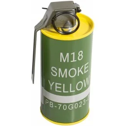 GRENADE FUMIGÈNE FACTICE M18 BB LOADER G&G JAUNE