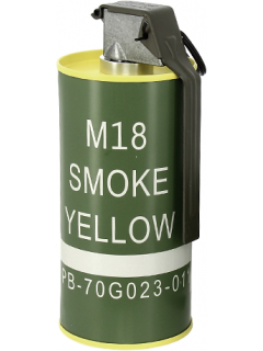 GRENADE FUMIGÈNE FACTICE M18 BB LOADER G&G JAUNE