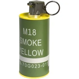 GRENADE FUMIGÈNE FACTICE M18 BB LOADER G&G JAUNE