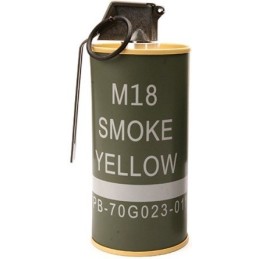 GRENADE FUMIGÈNE FACTICE M18 BB LOADER G&G JAUNE