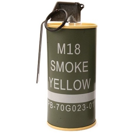 GRENADE FUMIGÈNE FACTICE M18 BB LOADER G&G JAUNE