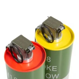 GRENADE FUMIGÈNE FACTICE M18 BB LOADER G&G ROUGE/JAUNE (lot de 2)