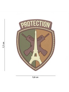 PATCH PVC 3D VELCRO 101 INC PROTECTION CAMOUFLAGE (Basse Visibilité)