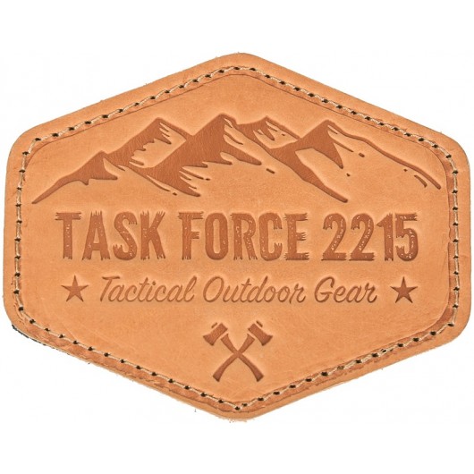 PATCH EN CUIR VELCRO TASK FORCE 2215 LOGO