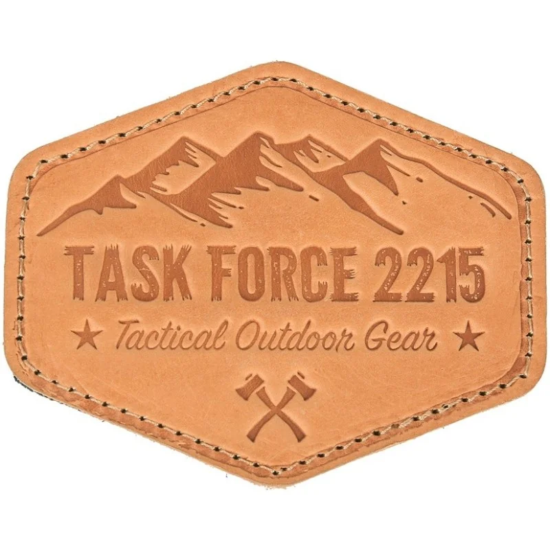 PATCH EN CUIR VELCRO TASK FORCE 2215 LOGO