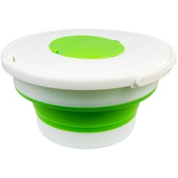 SEAU DE PRÉPARATION/STOCKAGE REPLIABLE GEL4FUN POUR BILLES GELBALL BLANC/VERT (10L)